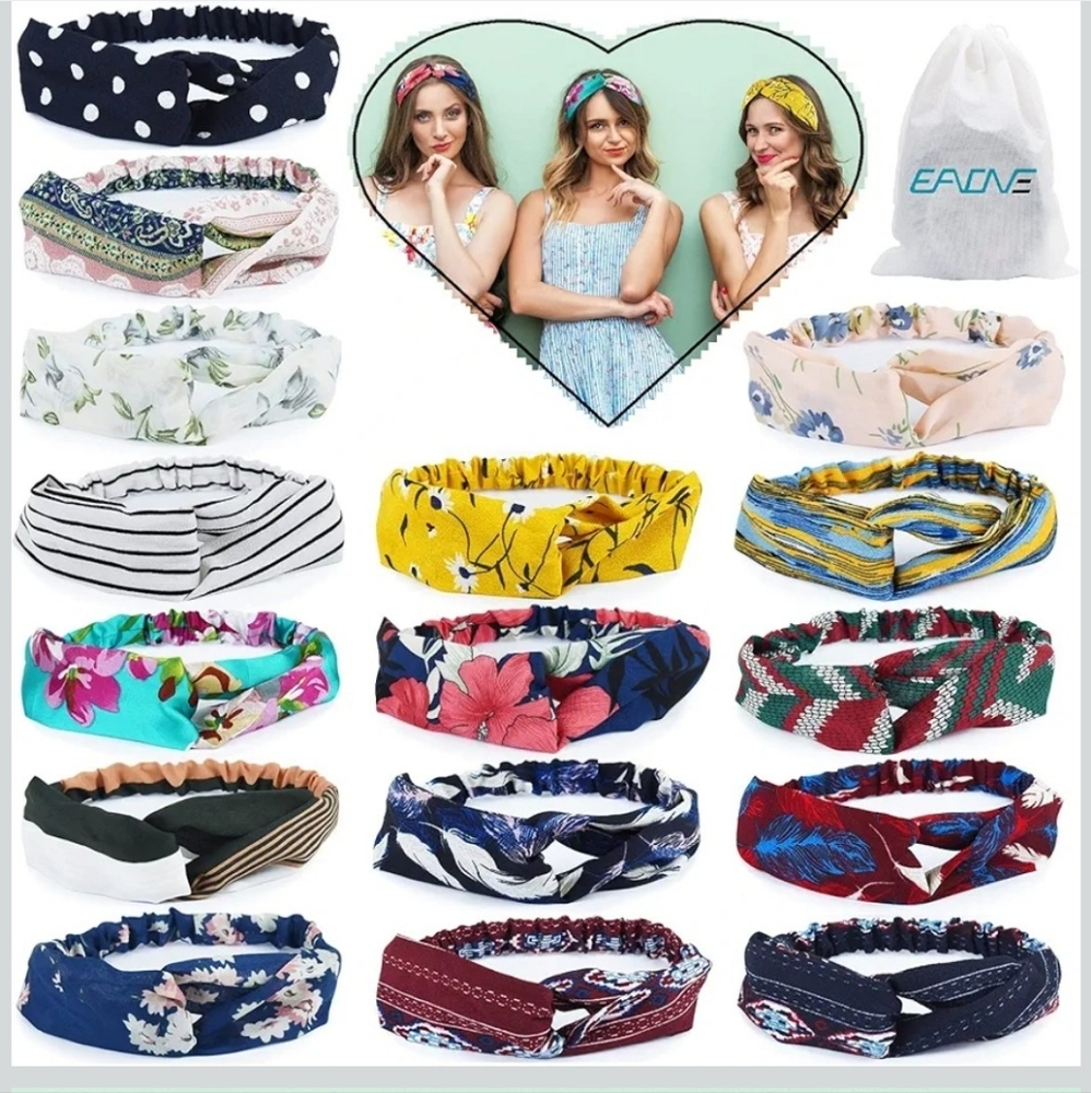 Headbands for Women 16 Pcs Boho NWT